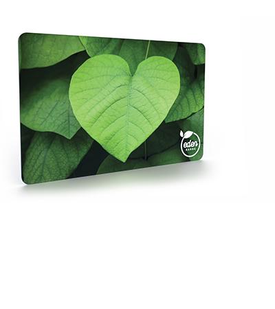 Environmentally friendly paper board card material