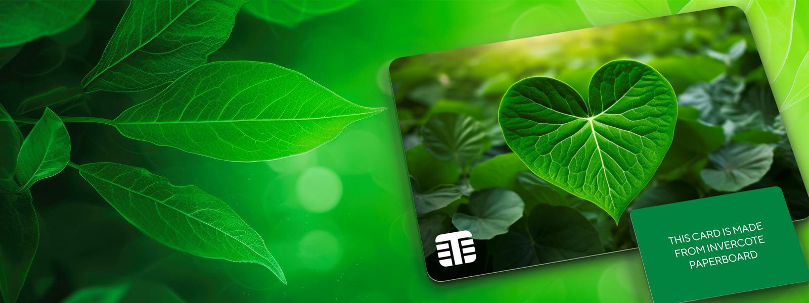 sustainable Invercote paperboard card 