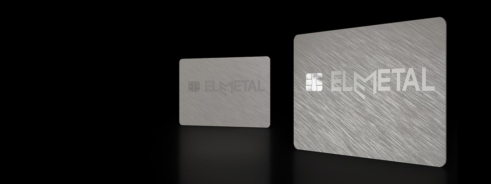 Elemetal range of metal banking cards