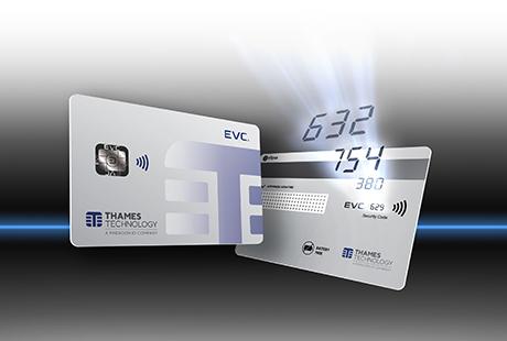 Ellipse EVC dynamic CVV card with Thames Technology branding