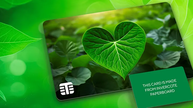 Invercote paperboard card