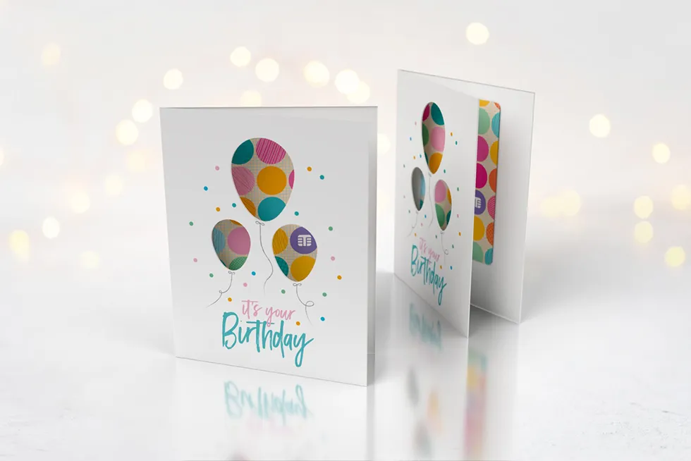 Birthday gift card