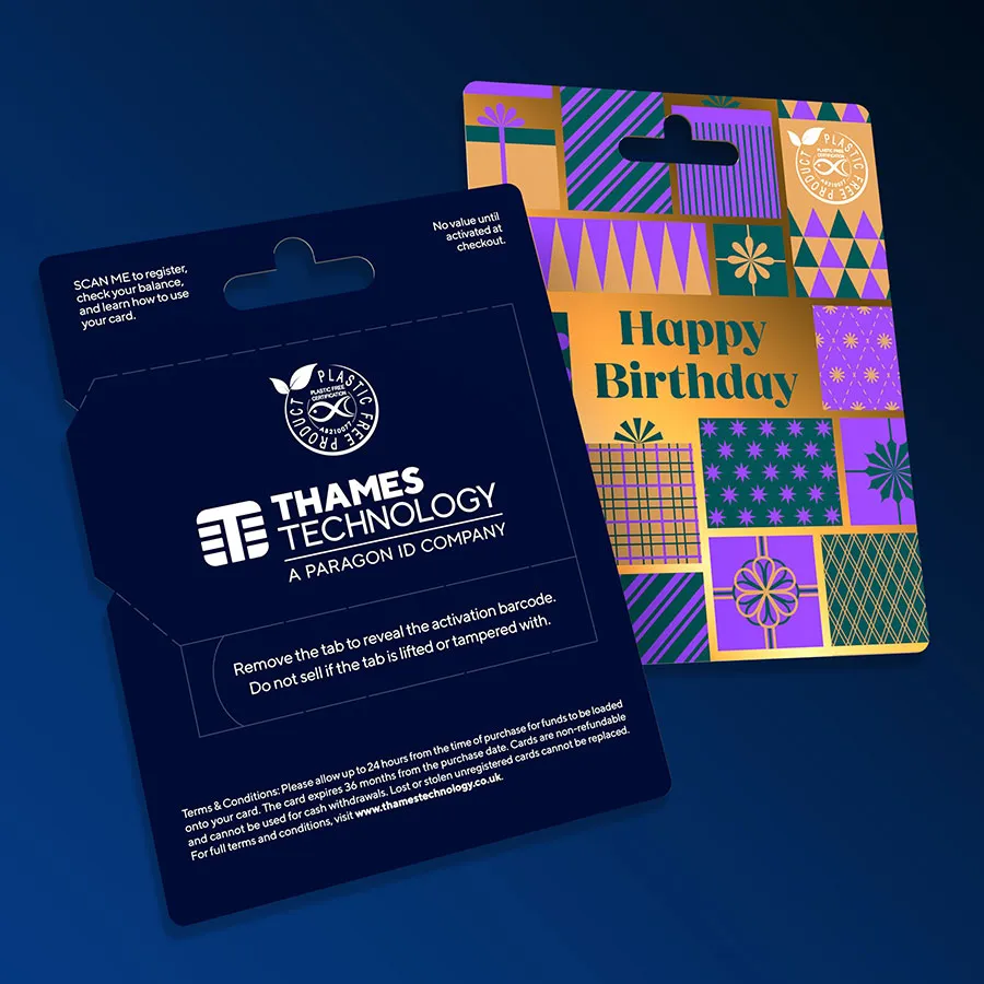 Thames Technology Happy Birthday Secure Pack Gift Card