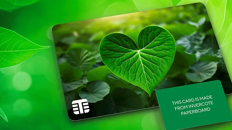 Invercote paperboard gift card
